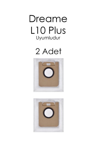 Klintex Sac de praf de rezervă compatibil cu aspiratorul robot Dreame L10 Plu...