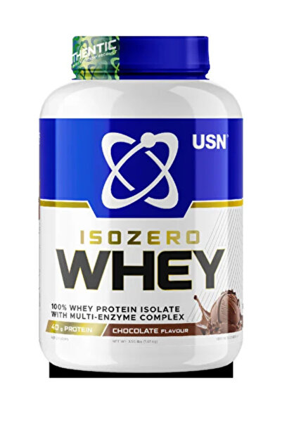 Usn ISO Zero Whey 1.6 kg Chocolate – 100% Whey Protein Isolate with Multi-Enz...