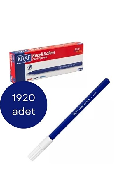 GÜMRÜK BEY Kraf 285g Blue Felt-Tip Pens, 1920 Pieces - 1 Box, Felt-Tip Pens