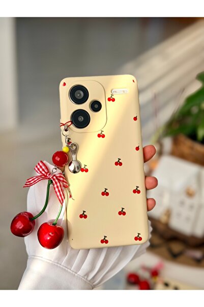 Go Aksesuar Redmi Note 13 Pro Plus 5g Uyumlu 3d Charm Kiraz Tasarımlı Oyuncak...