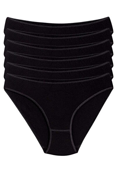 YILDIZ Bamboo Super Traceless Bikini Women's Panties Black 6-Pack