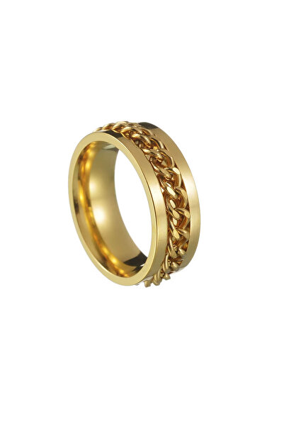 Black Season Rotatable Relaxation Ring Stainless Steel Adjustable Size 5-14 |...
