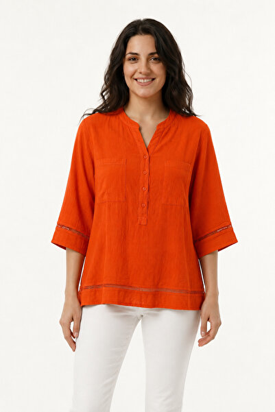 EtkiModa 100% Organic Cotton Women's Authentic Tunic with Pocket Detail and D...