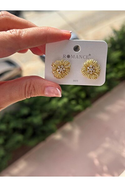 youpink 14K Luxury Güneş Çiçeği Küpe