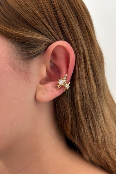 Charmist Çelik Sıkıştırmalı Saturna Earcuff