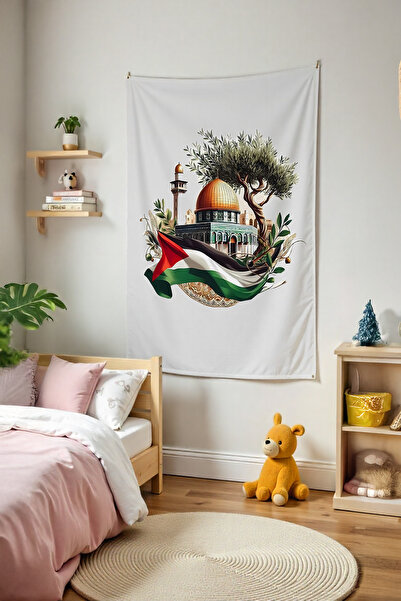 Tepeli Home Free Palestine – Anime Wall Covering, Large Size Tapestry, Impres...