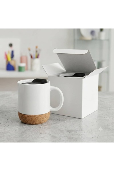 genric Carton (36 Pieces) Modern Ceramic Mug with Wooden Base and Tight-Fitti...