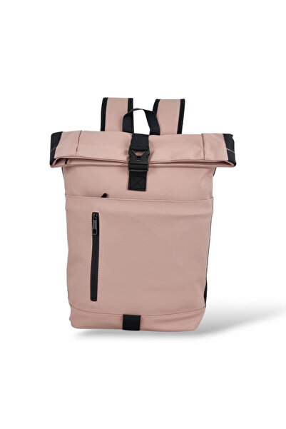 MCan Αδιάβροχο Σακίδιο Πλάτης Rolltop 29x15x43 M-92. Ροζ 19 λίτρα