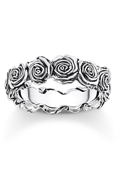 Thomas Sabo TR2488-637-21-54 ασημένιο δαχτυλίδι με τριαντάφυλλα γυναικείο