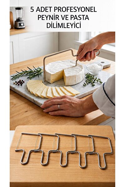 Limeks Home 5 Pieces Professional Cheese and Cake Slicers