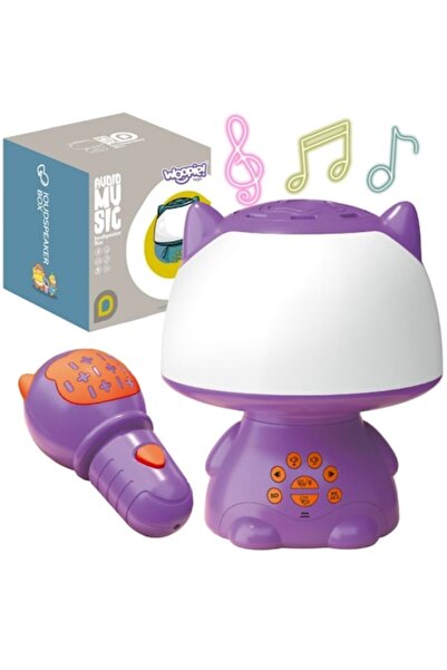woopie Lampă interactivă cu difuzor, Woopie, design pisică, Bluetooth, microf...