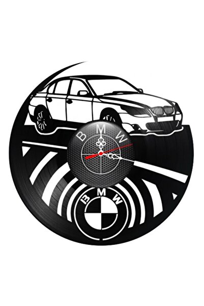 BMW Ceas de perete decorativ din disc de vinil, Model Seria 5 E60 / Sedan Pre...