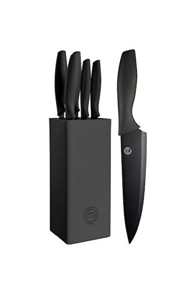 Masterchef Set de cuțite Master Chef, 6 piese, lame din oțel inoxidabil, Negru