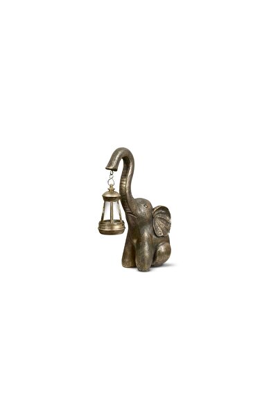 Mercaton Lampă solară LED elefant, lumină alb cald, pentru decorarea grădinii...