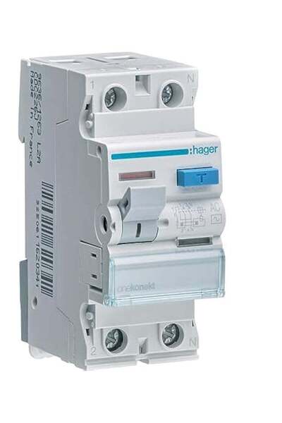 hager Earth Leakage Circuit Breaker-63A 2Pole 300MA (ELCB/RCCB) CFC264J
