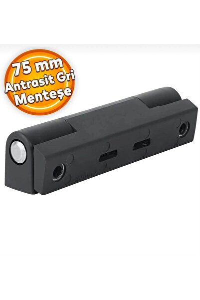 vhs PVC PİMAPEN PENCERE MENTEŞİ 75 MM ANTRASİT GRİ (3 ADET)