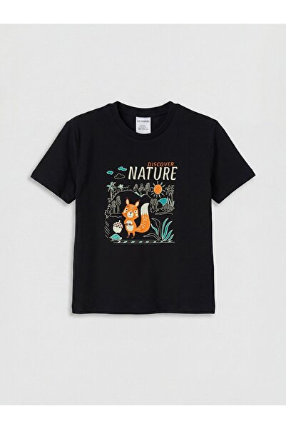 LC Waikiki Crew Neck Printed Boy's T-Shirt