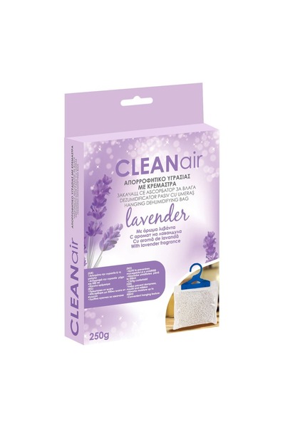 Z Store Pungă dezumidificatoare cu umeraș, parfum de lavandă, 250g
