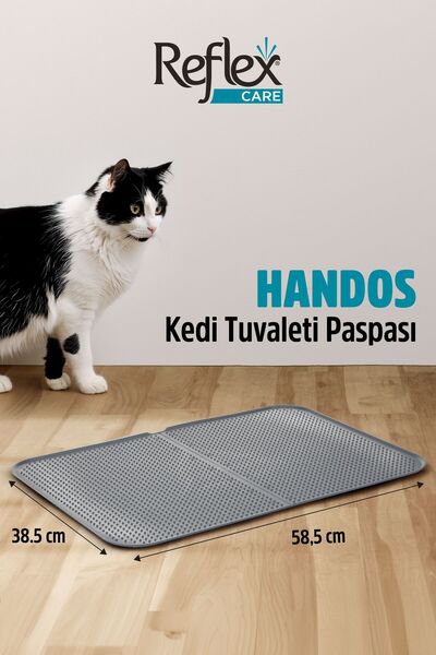 Reflex Care Handos Kedi Tuvaleti Paspası Gri (38,5 x 58,5 cm)