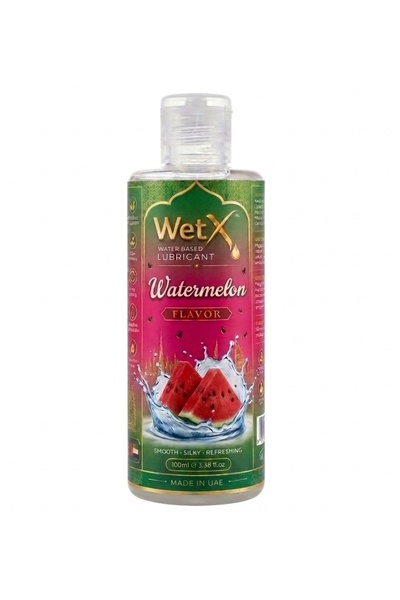 WetX Refreshing Watermelon Flavored Water Based Lubricant (100ml) |Long Lasti...