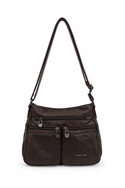 Sanmorris Faux Leather Multi-Pocket Women's Shoulder Bag Si-09