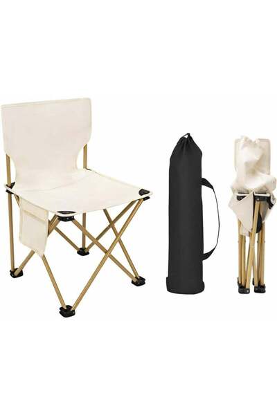 DubaiGallery Stylish Foldable Outdoor Chair with Compact Carry Bag, Strong Me...