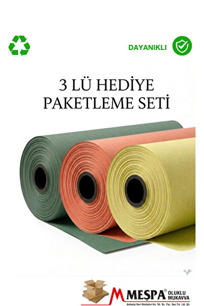 MEŞPA AMBALAJ 3-Piece Gift Packaging Set: 10 Pieces Dark Green 116 X 70, 10 P...