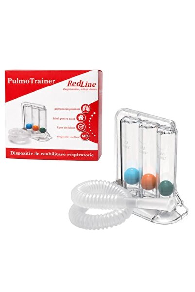 Redline PulmoTrainer Συσκευή Αναπνευστικής Αποκατάστασης, Σπιρόμετρο για Αναπ...
