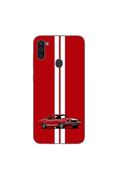 OEM Калъф, съвместим със Samsung Galaxy A11, силиконов гел TPU модел Червен М...