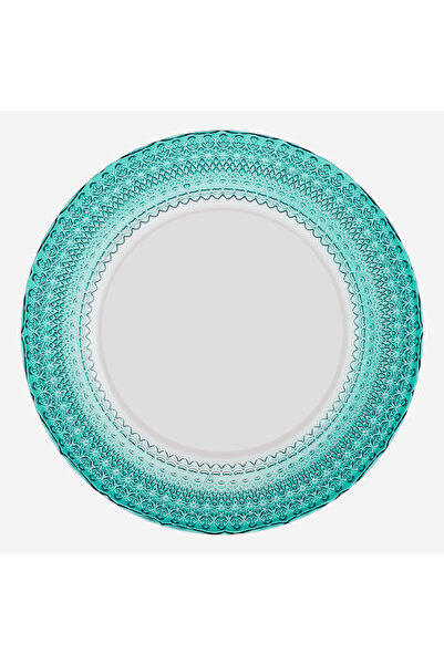 Lisa Minotti Fiore Green Glass Plate 32 cm
