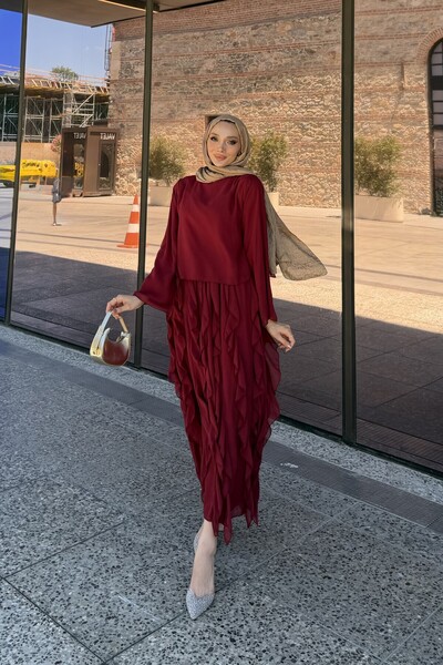 RİELLA طقم حجاب ميريل فولانلي