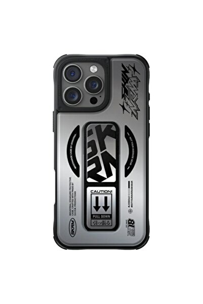 Skinarma Kira Kobai Husă rigidă cu suport MagSafe pentru iPhone 16 Pro, Crom