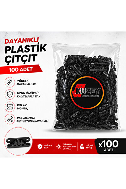 KUZEY KOMBİ PLASTİK 100 Adet Pimapen PVC Sineklik Kilidi, Çıt Çıt Tutucu ve K...