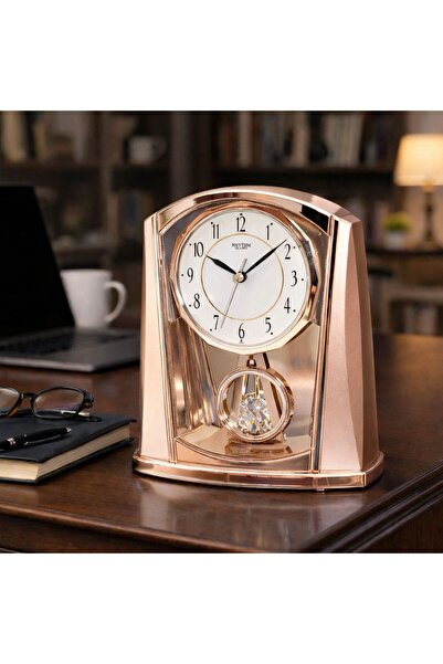 Vivendo Ceas de masa cu pendul decorativ 21.3x17.8x7.6 cm design elegant mode...
