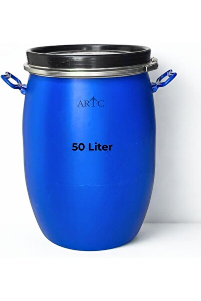 ARTC Plastic Storage Drum, Multipurpose Home Storage Keg, Food Grade, Blue (5...