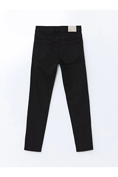 LC Waikiki Black Boy's Jeans Trousers with Adjustable Elastic Waist