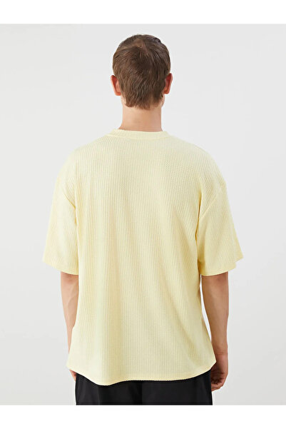 LC Waikiki Yellow Crew Neck Men's Sports T-Shirt