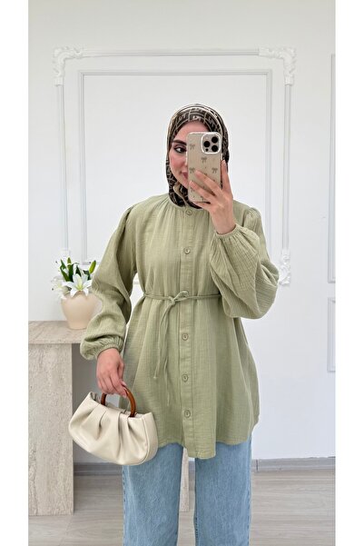 salisburys Molly Nelly Kadın Oversize Muslin Gömlek