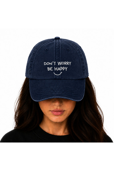 WeavedCo Embroidered Washable Vintage Hat (Don'T Worry Be Happy) Don'T Worry,...