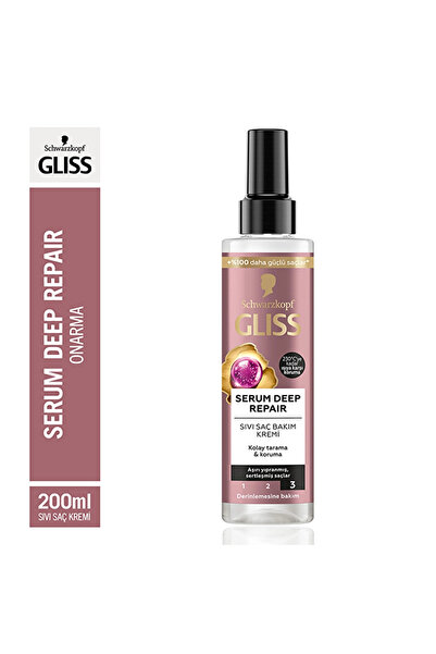 Gliss Serum Deep Repair Onarıcı Sıvı Saç Bakım Kremi - Protein Kompleksi ve H...