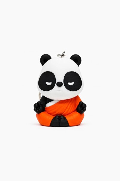 perim3d Yogi Panda Keychain |   Meditation Themed Decorative Mini Figure |   ...