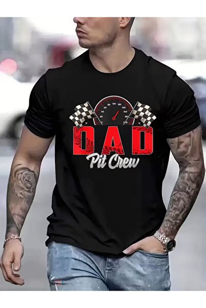 LİNA06 تي شيرت مطبوع عليه شعار Racing Dad Repair Team، تي شيرت كاجوال بأكمام ...