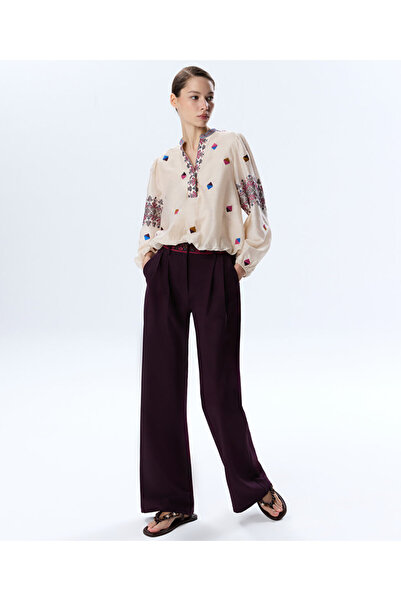 Twist KONTRAST BEL WIDE LEG PANTOLON