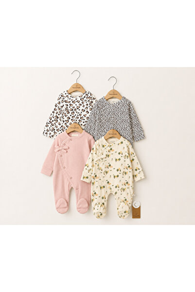 By Murat Bebe Mct Baby Wear Premium 4-Piece Newborn Rompers Collection