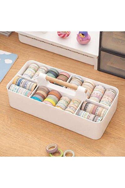 PAN HOME Alou Storage Box With 5 Compartments And Handle 32.5x15.2x12.5cm - W...