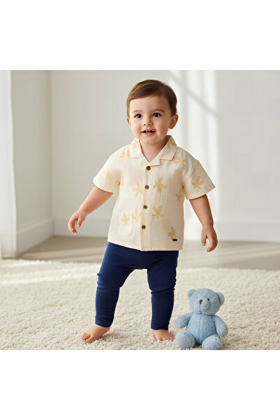 giggles Short Sleeves Shirt with Embroidery