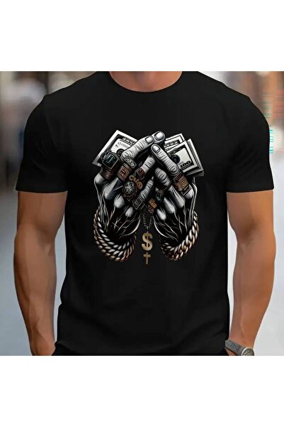 LİNA06 قميص رجالي مريح بياقة دائرية وأكمام قصيرة، ناعم وقابل للتنفس، ملابس رج...