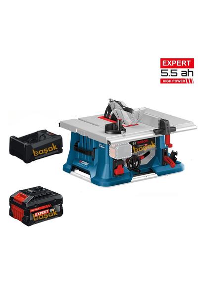 Bosch GTS 18V-216 1x5,5 Ah Expert Akülü Üstten Tablalı Tezgah Testere