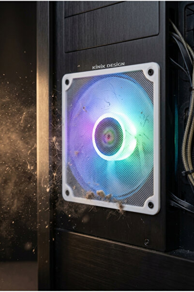 Kınık Tozluk 120x120 mm Beyaz Oyun PC aksesuarı , Masaüstü Bilgisayar Kasası ...