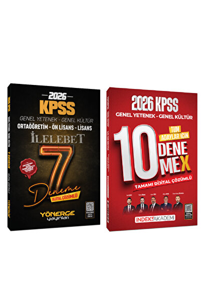 Yönerge Yayınları İndeks Akademi + Yönerge 2026 KPSS Genel Yetenek Genel Kült...